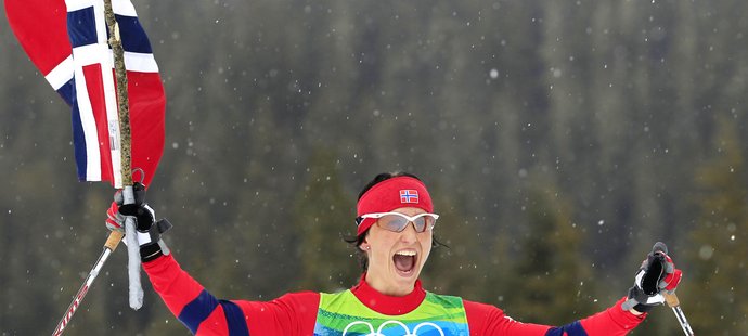 Norské běžkyně mohou slavit zlaté medaile.