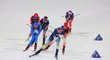 Štafetový závod žen v běhu na lyžích na olympiádě v Pekingu, kde startovaly i české závodnice