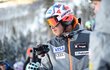 Bode Miller při tréninku kontroluje trať.