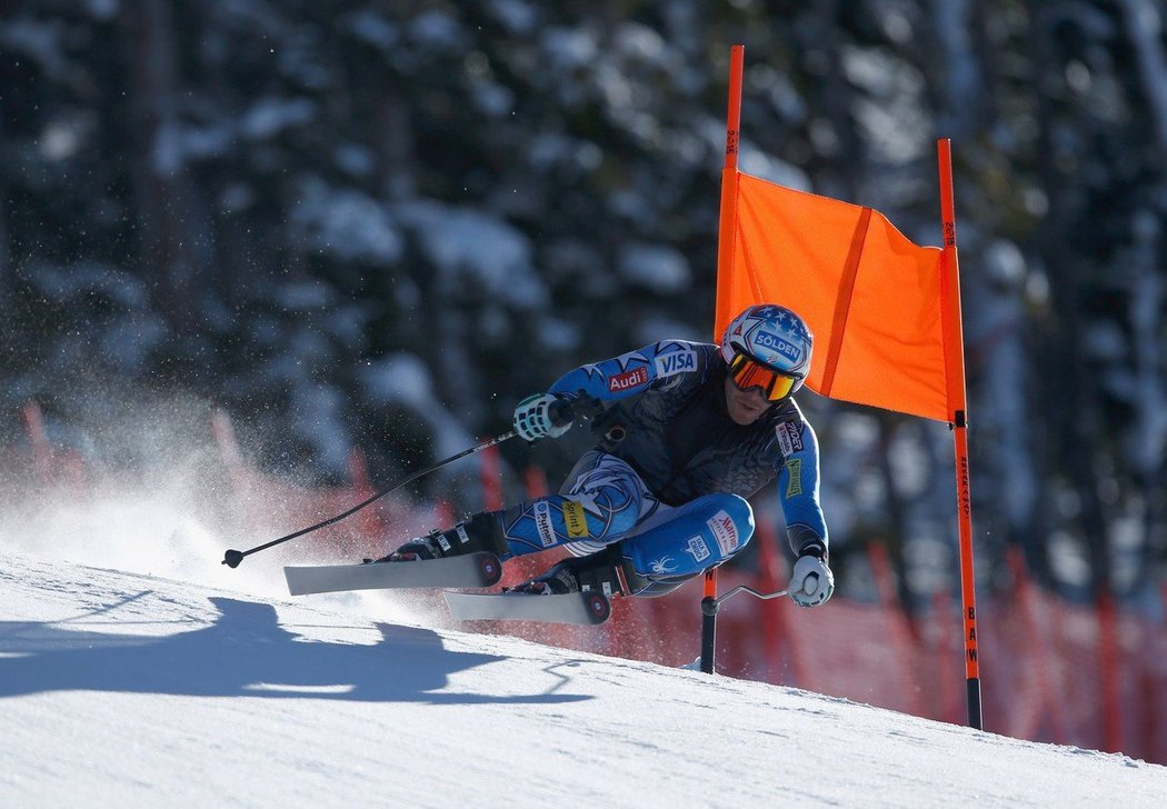 Bode Miller při tréninku v Aspenu.