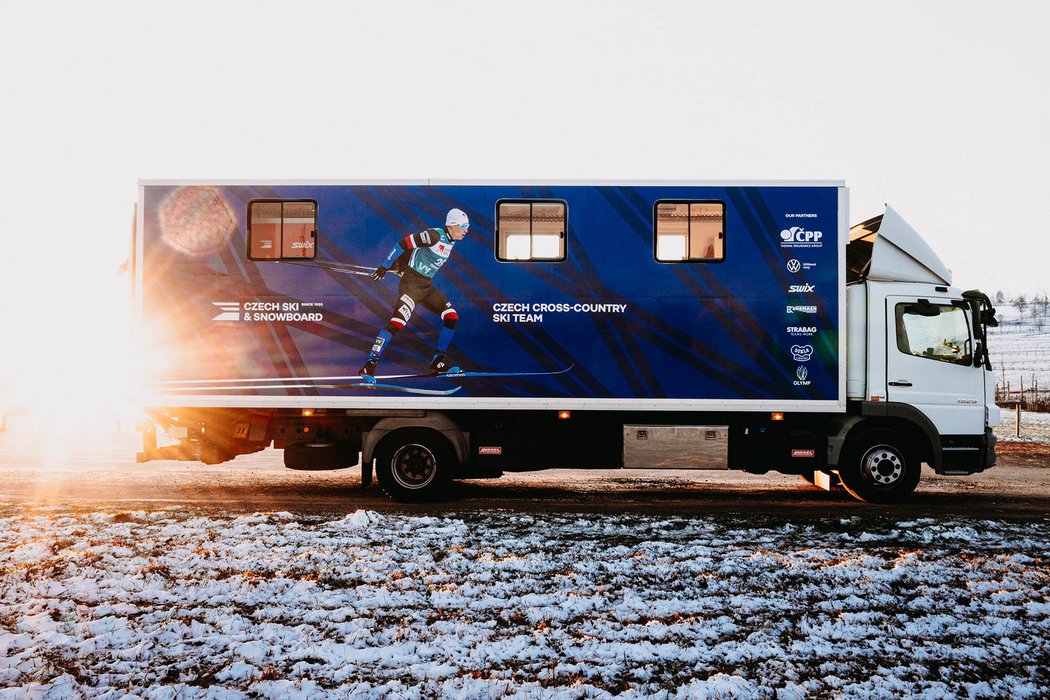 Čeští lyžaři se dočkali servisního kamionu, zatím se mu pracovně říká Milda
