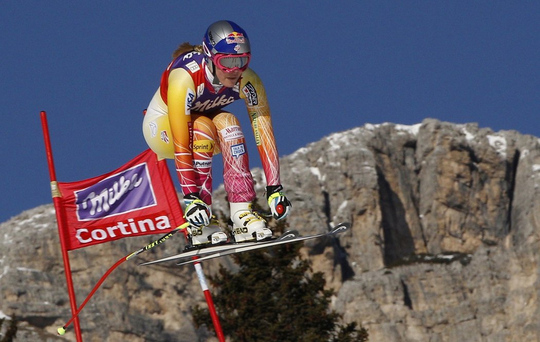 Americká sjezdařka Lindsey Vonnová vyhrála v Cortině 47. závod Světového poháru