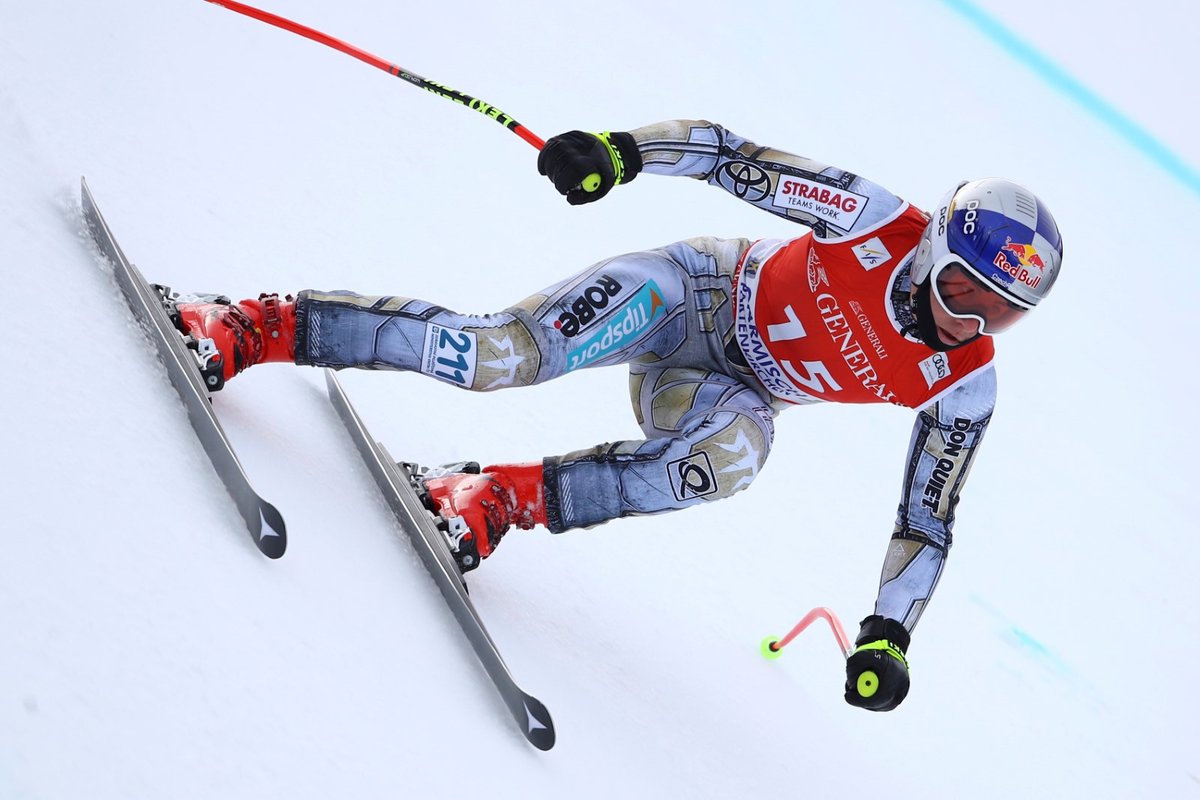 Ester Ledecká během super-G v Garmisch-Partenkirchenu