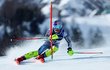Ester Ledecká při slalomu v rámci kombinace na mistrovství světa