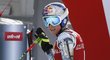 Ester Ledecká se z nejrychlejšího času v cíli Super-G ve Val d&#39;Isere ani příliš neradovala