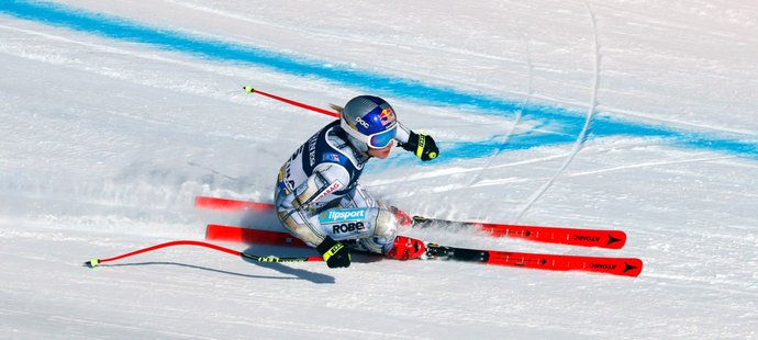 Ester Ledecká při super-G v rámci kombinace na MS