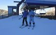 Moderátor Petr Vondráček a sjezdař Filip Trejbal v italském ski resortu Val di Fiemme