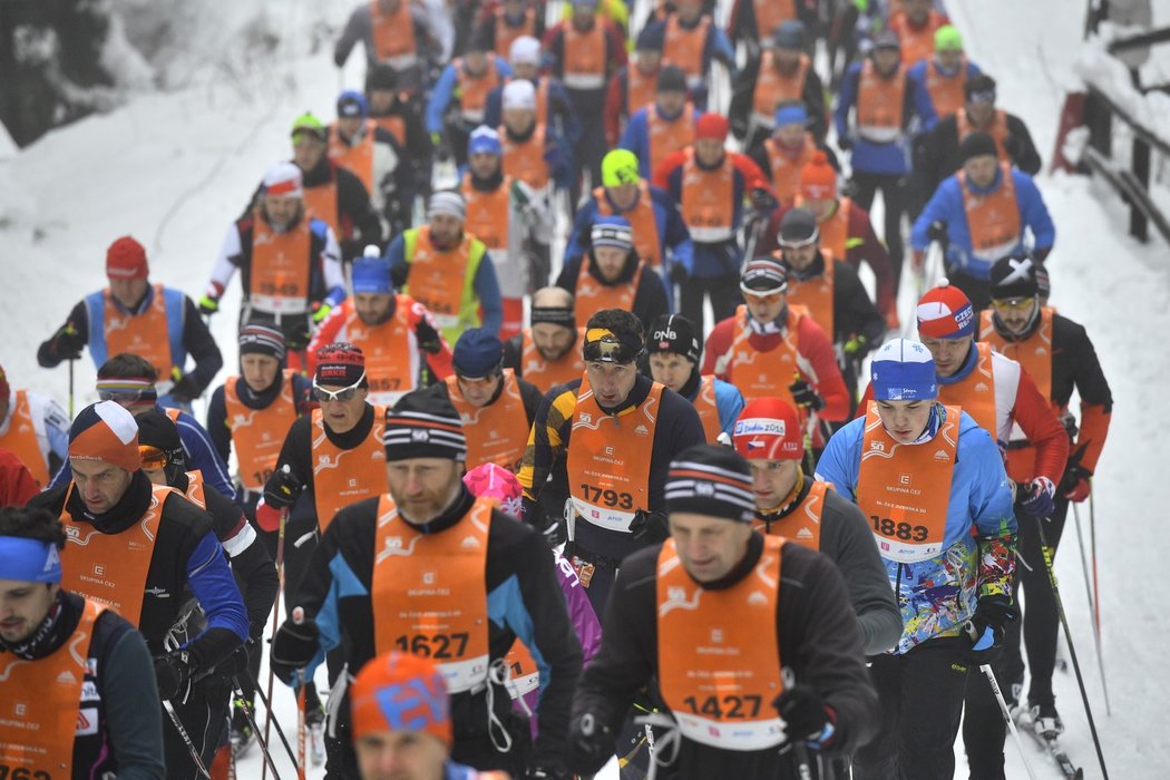 Závod Ski Classics v dálkovém lyžování Jizerská padesátka