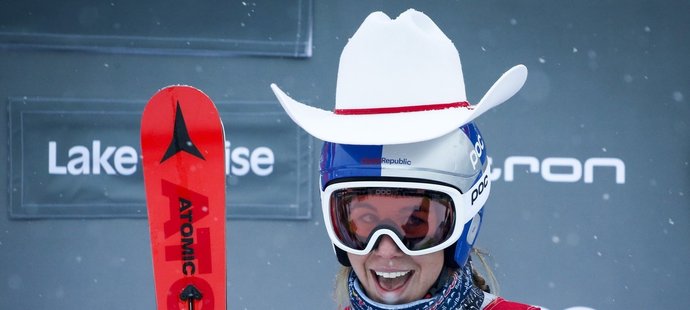 Na oblíbené trati v kanadském Lake Louise Ester Ledecká vyhrála sjezd