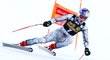 česká lyžařka Ester Ledecká na trati sjezdu žen ve Světovém poháru