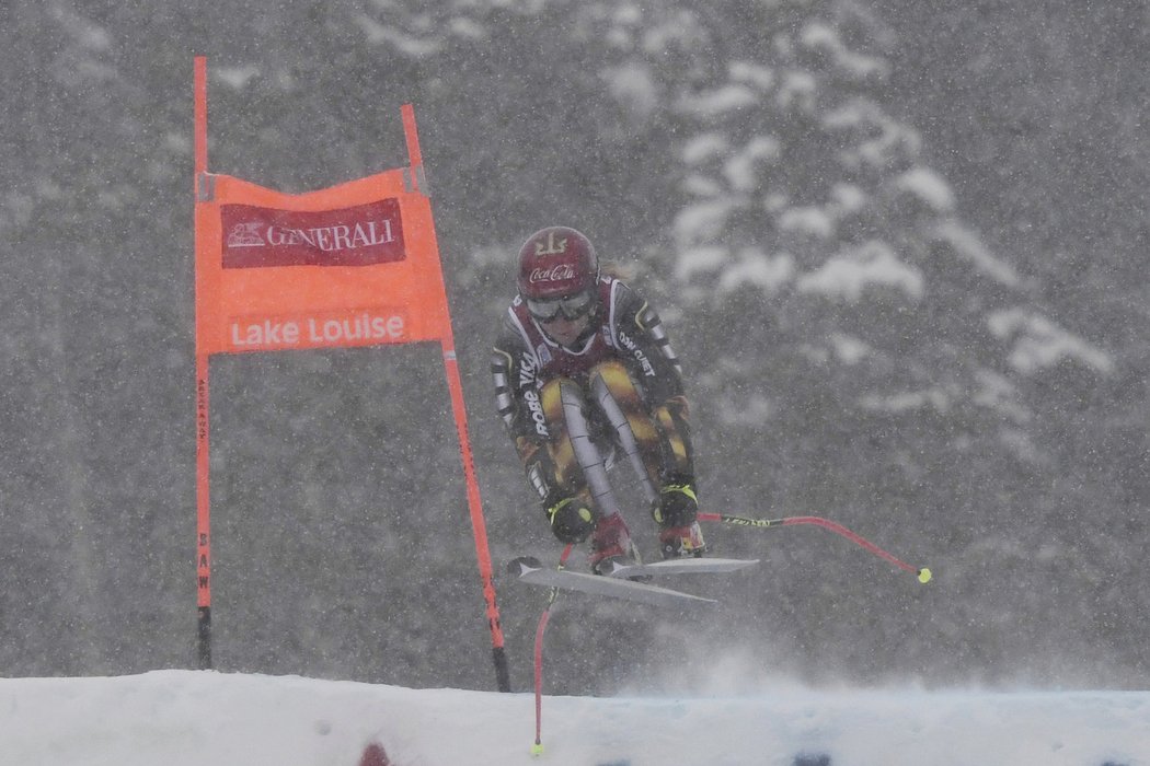 Ester Ledecká na trati předvedla výborný výkon