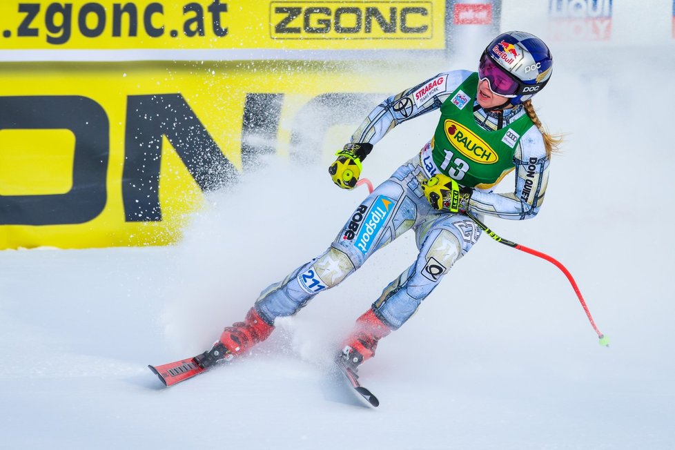 Česká lyžařka Ester Ledecká na startu sezony Světového poháru