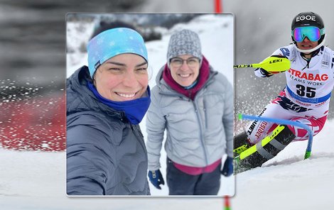Slalomářka Martina Dubovská s maminkou.