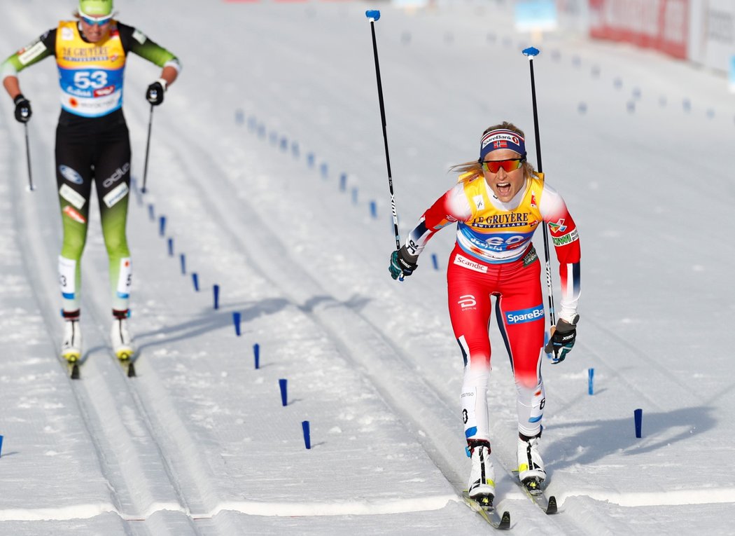 Therese Johaugová získala druhé zlato, ovládla běžecký závod