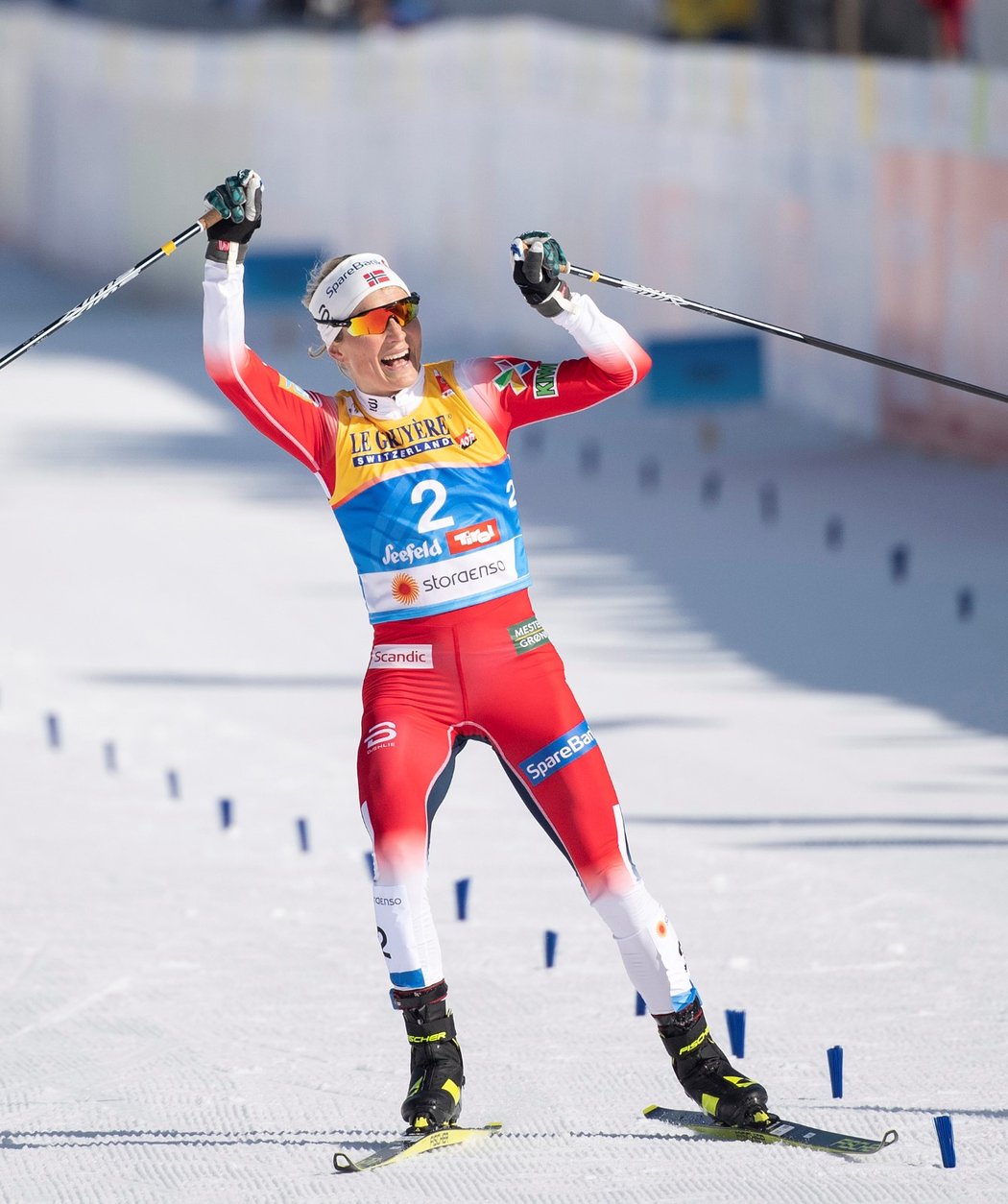 Therese Johaugová nenašla v běžeckém závodu na MS v klasickém lyžování konkurenci