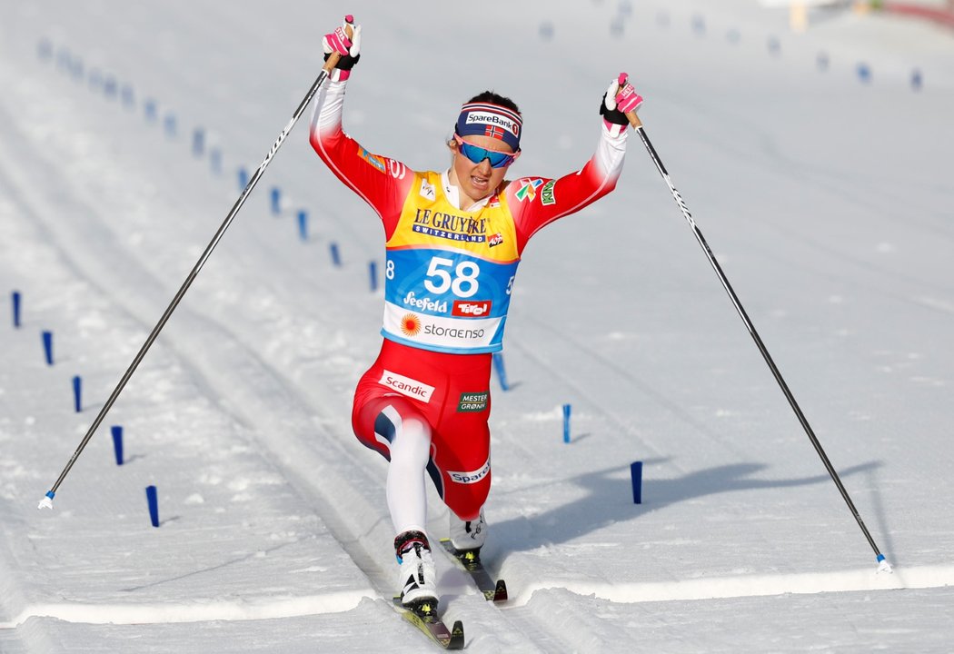 Therese Johaugová má z letošního MS v klasickém lyžování už dvě zlaté medaile