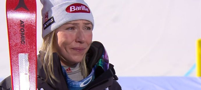 Složité emoce. Hvězda Shiffrinová brečela v televizi: Jsem šťastná!