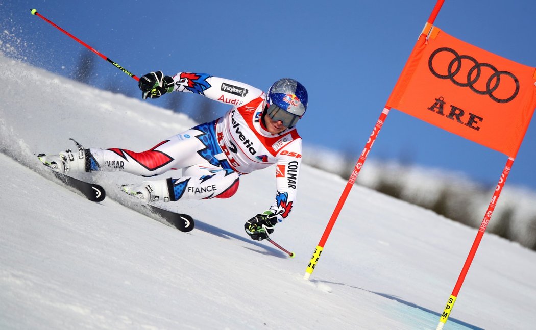 Francouz Alexis Pinturault zvládl nejrychleji první kolo obřího slalomu na MS v alpském lyžování v Aare