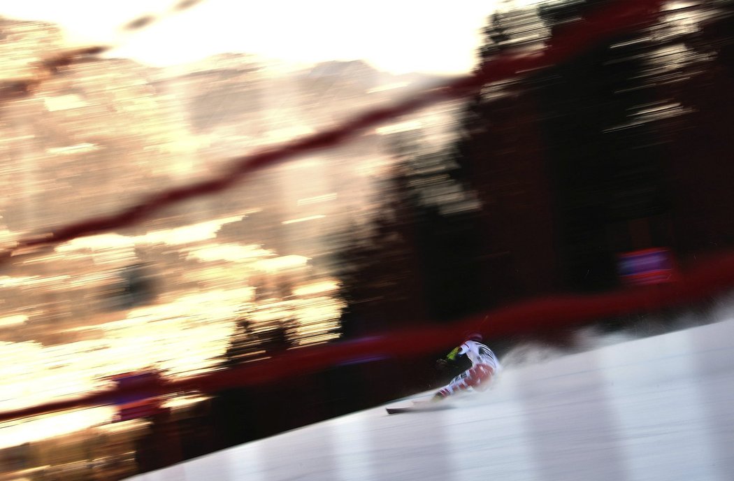 Kryštof Krýzl v obřím slalomu SP v Garmisch-Partenkirchenu