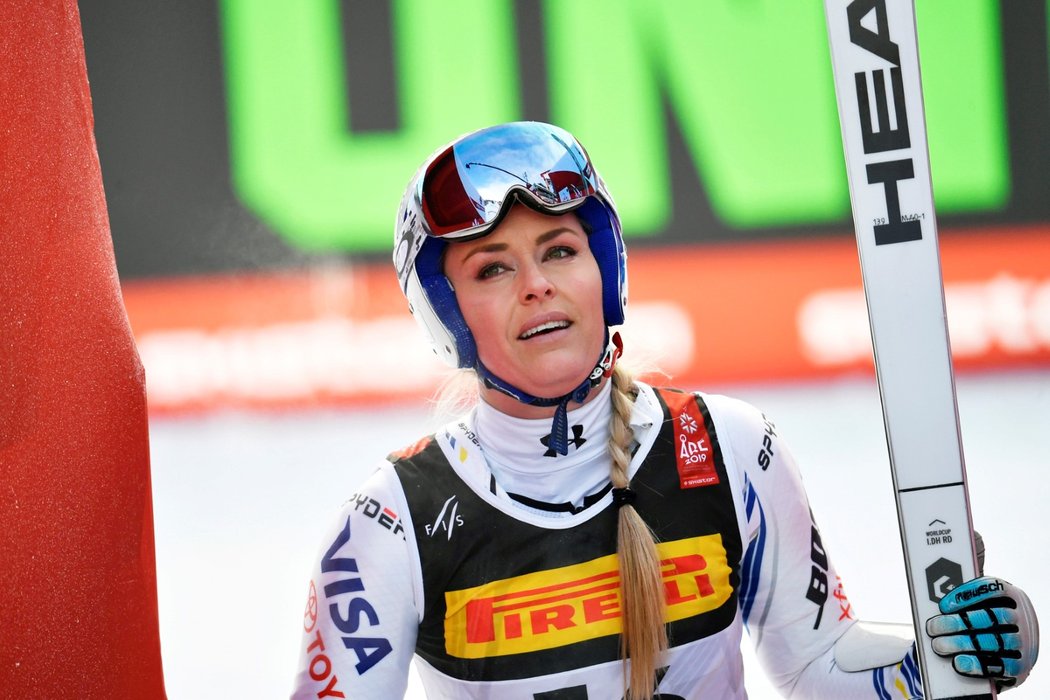 Lindsey Vonnová super-G nedojela, ošklivě upadla