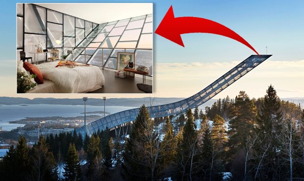 Luxusní byt na slavném skokanském můstku v Oslu