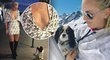 Americká lyžařka Lindsey Vonn při procházce se psem odhalila svůj velký výstřih