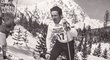 Ladislav Rygl na vrcholu rozhodujícího stoupání běžecké části závodu sdruženého, v němž získal v roce 1970 titul mistra světa...