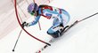 Šárka Záhrobská na trati slalomu ve Zwieselu, kde skončila pátá