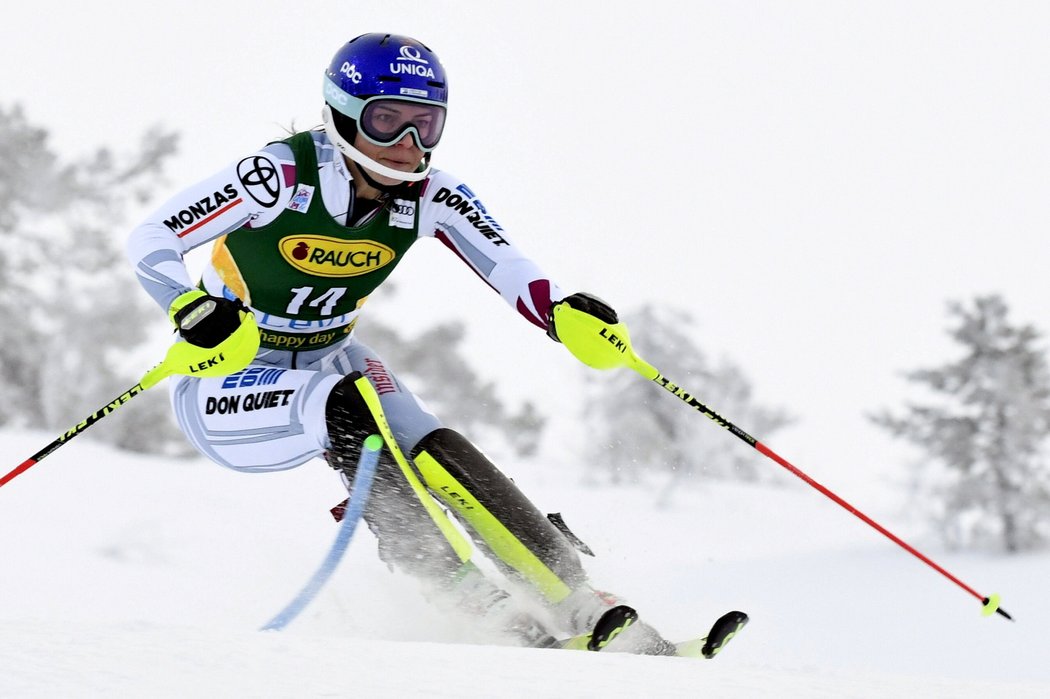 Martina Dubovská v prvním slalomu sezony v Levi