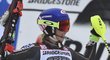 Mikaela Shiffrinová se raduje z vítězství ve slalomu SP v Ofterschwanu