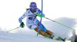 Šárka Strachová na trati prvního kola slalomu SP v Sestriere