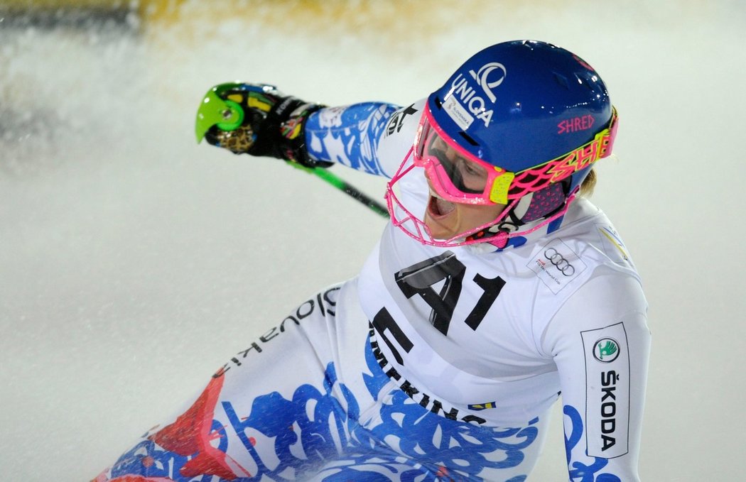 Slovenská slalomářka Veronika Velez Zuzulová se dočkala prvního vítězství ve slalomu Světového poháru
