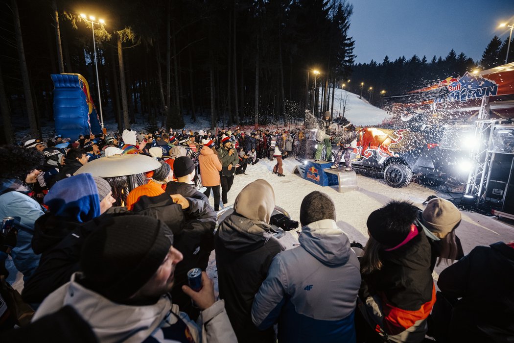 Vyhlášení vítězů Red Bull Homerun na Ještědu