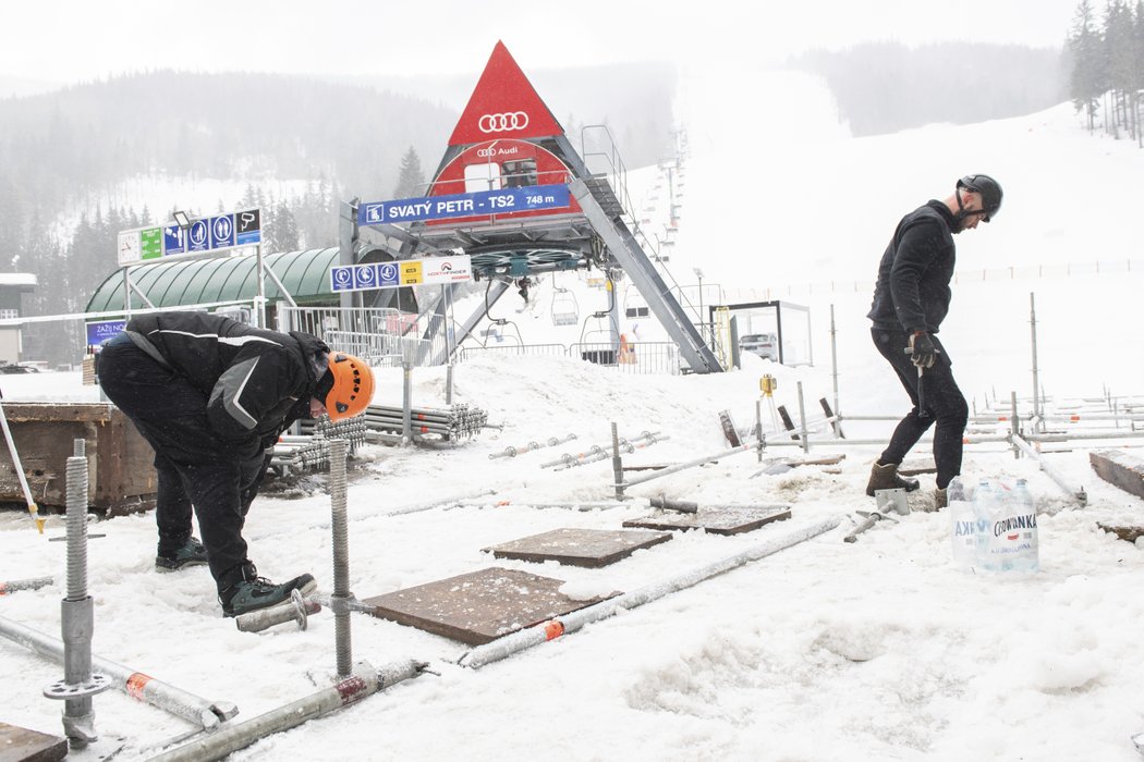 Ve Špindlerově mlýně probíhají ještě stavební úpravy