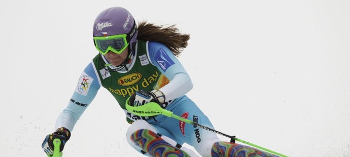 Šárka Strachová dojela v posledním slalomu sezony SP pátá a celkově je čtvrtá