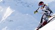 Ester Ledecká na trati Super-G ve Svatém Mořici