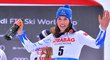 Slovenská lyžařka Petra Vlhová slaví svůj triumf v obřím slalomu SP ve Špindlerově Mlýně