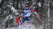 Johannes Hösflot Klaebo při jednom ze závodů Tour de Ski