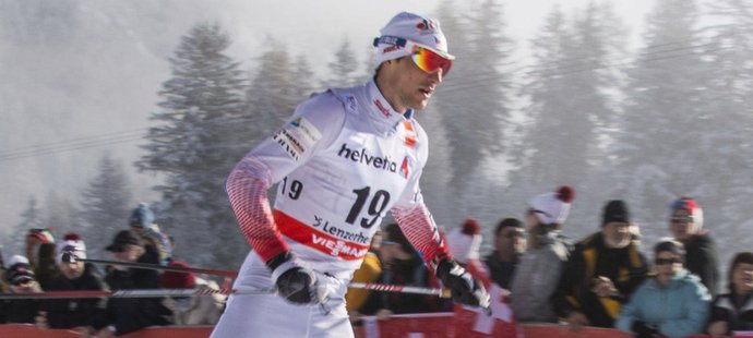 Martin Jakš v závodě Tour de Ski v Lenzerheide