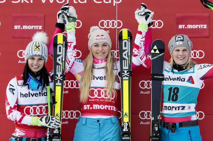 Vonnová vyhrála 64. závod SP, Křížová zajela nejlepší super-G Vonnová vyhrála 64. závod SP, Křížová zajela nejlepší super-G