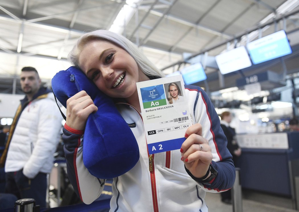 Běžkyně na lyžích Barbora Havlíčková odletěla do Pchjongčchangu, kde bude startovat jako nejmladší členka české výpravy.