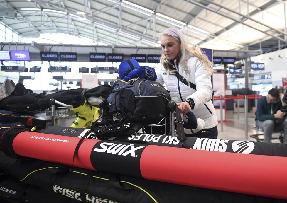 Běžkyně na lyžích Barbora Havlíčková odletěla do Pchjongčchangu, kde bude startovat jako nejmladší členka české výpravy.