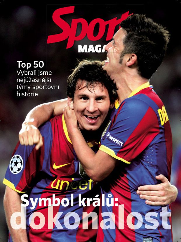 Titulka Sport Magazínu na téma Dokonalé sportovní týmy Titulka Sport Magazínu na téma Dokonalé sportovní týmy