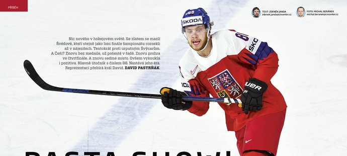 V pátečním Sport Magazínu najdete velké téma o Davidu Pastrňákovi, budoucím lídrovi české hokejové reprezentace