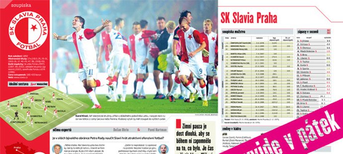 Dokonalý průvodce Gambrinus ligou v podobě Sport Magazínu vychází už v pátek