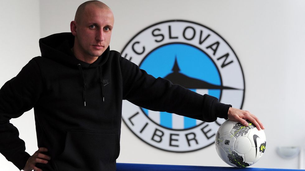 Michal Breznaník takhle pózoval pro Sport magazín