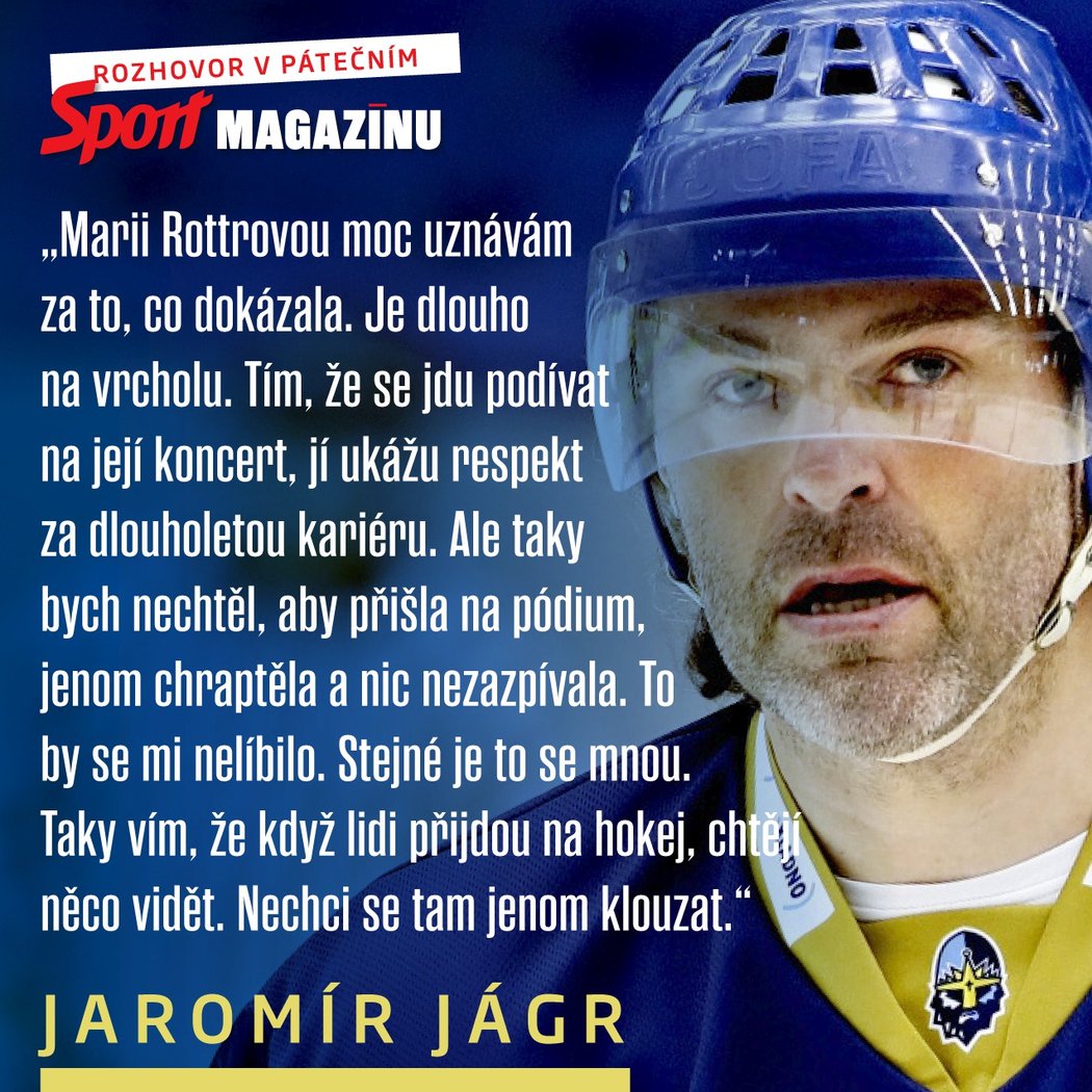Jaromír Jágr v rozhovoru pro Sport Magazín