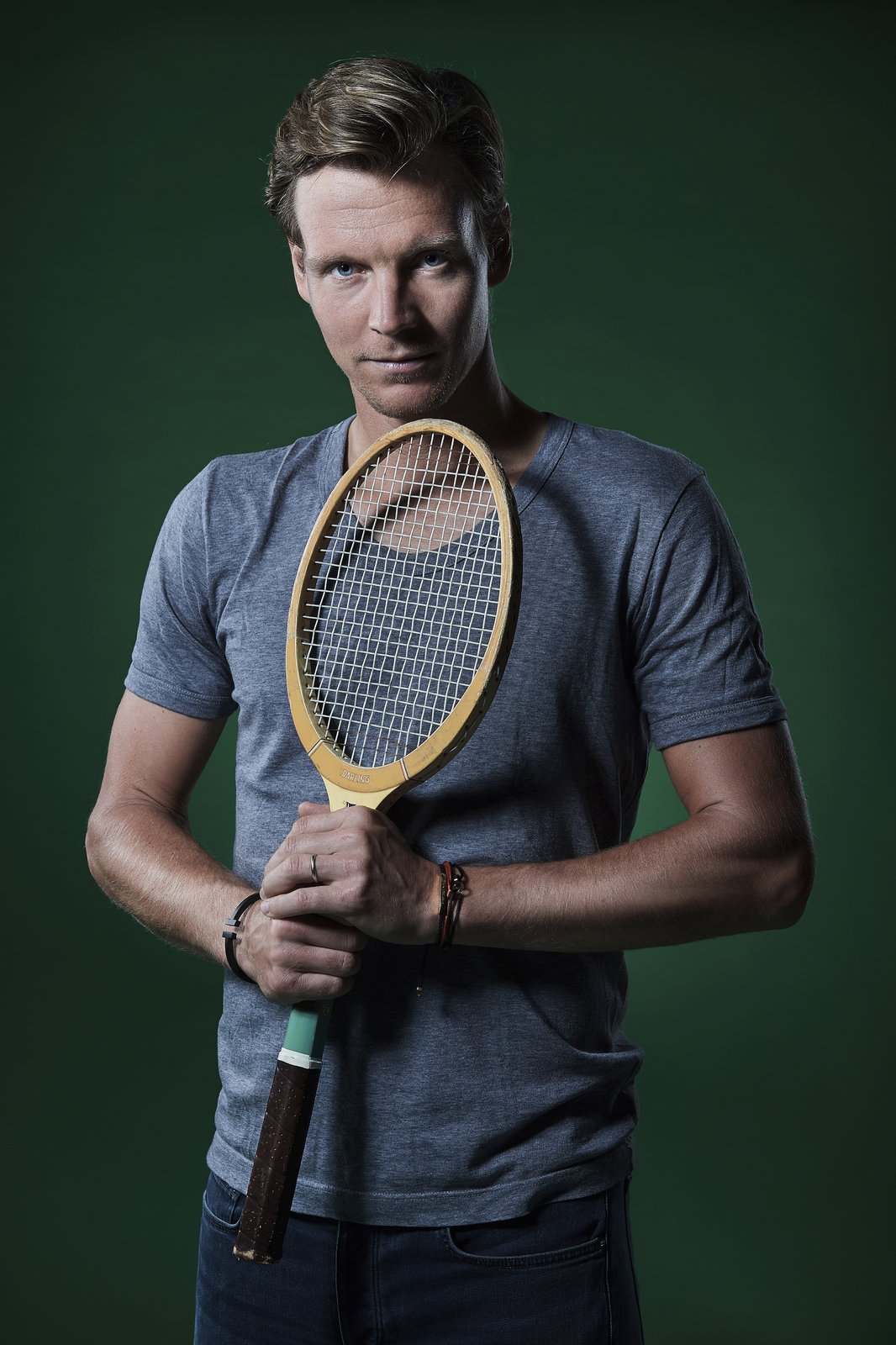 Český tenista Tomáš Berdych při focení pro Sport Magazín