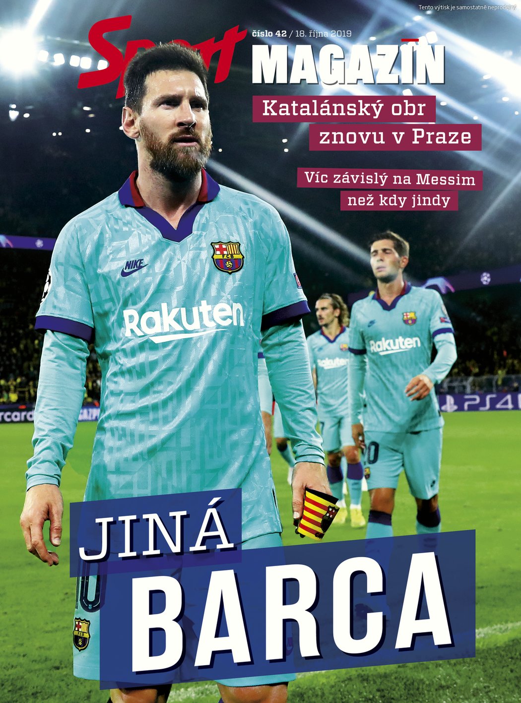 Páteční Sport Magazín přináší mimo jiné téma o fotbalové Barceloně, která dorazí do Prahy