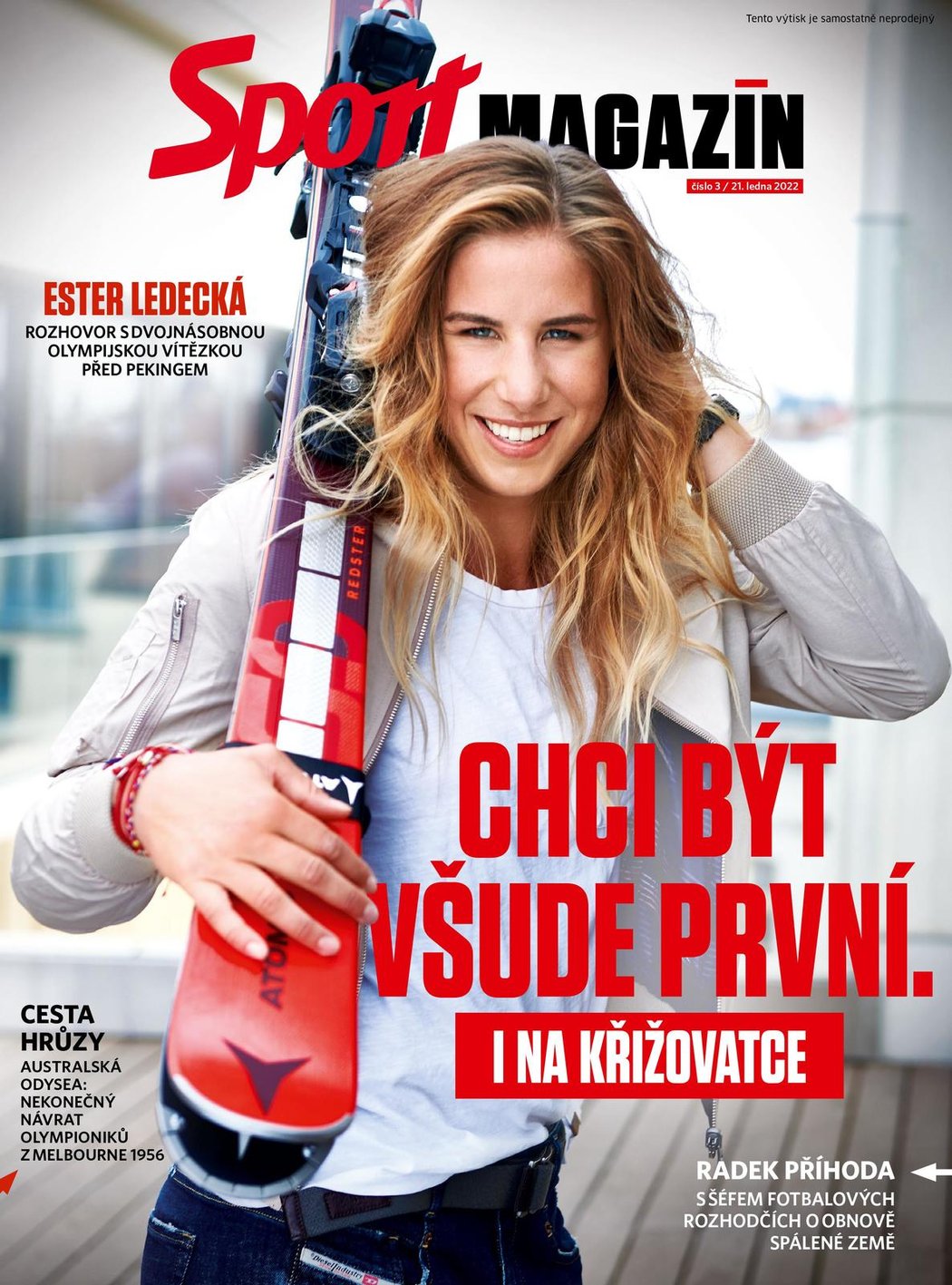 Sport Magazín s rozhovorem s Ester Ledeckou už v pátek v deníku Sport